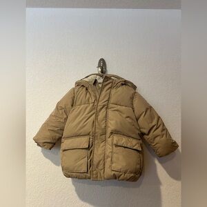 Old Navy Kids Tan Puffer Jacket